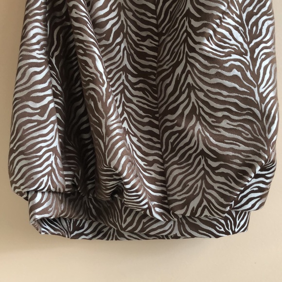 Beloved Jessica McClintock Size 12 2000s Zebra Dress Rare - Picture 4 of 5